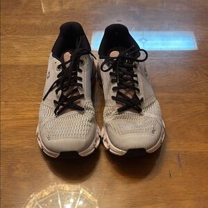 On Running Gray and Black Sneakers